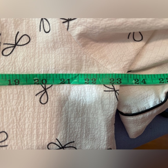 Women's Cream Pajama Set with Black Accents - Picture 4 of 6